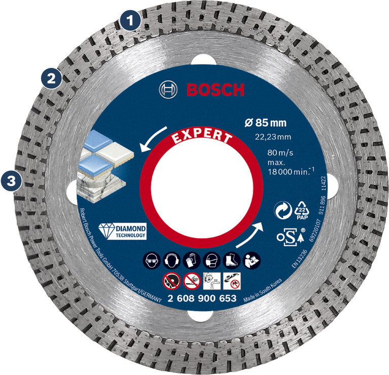 High Precision cutting hard tiles